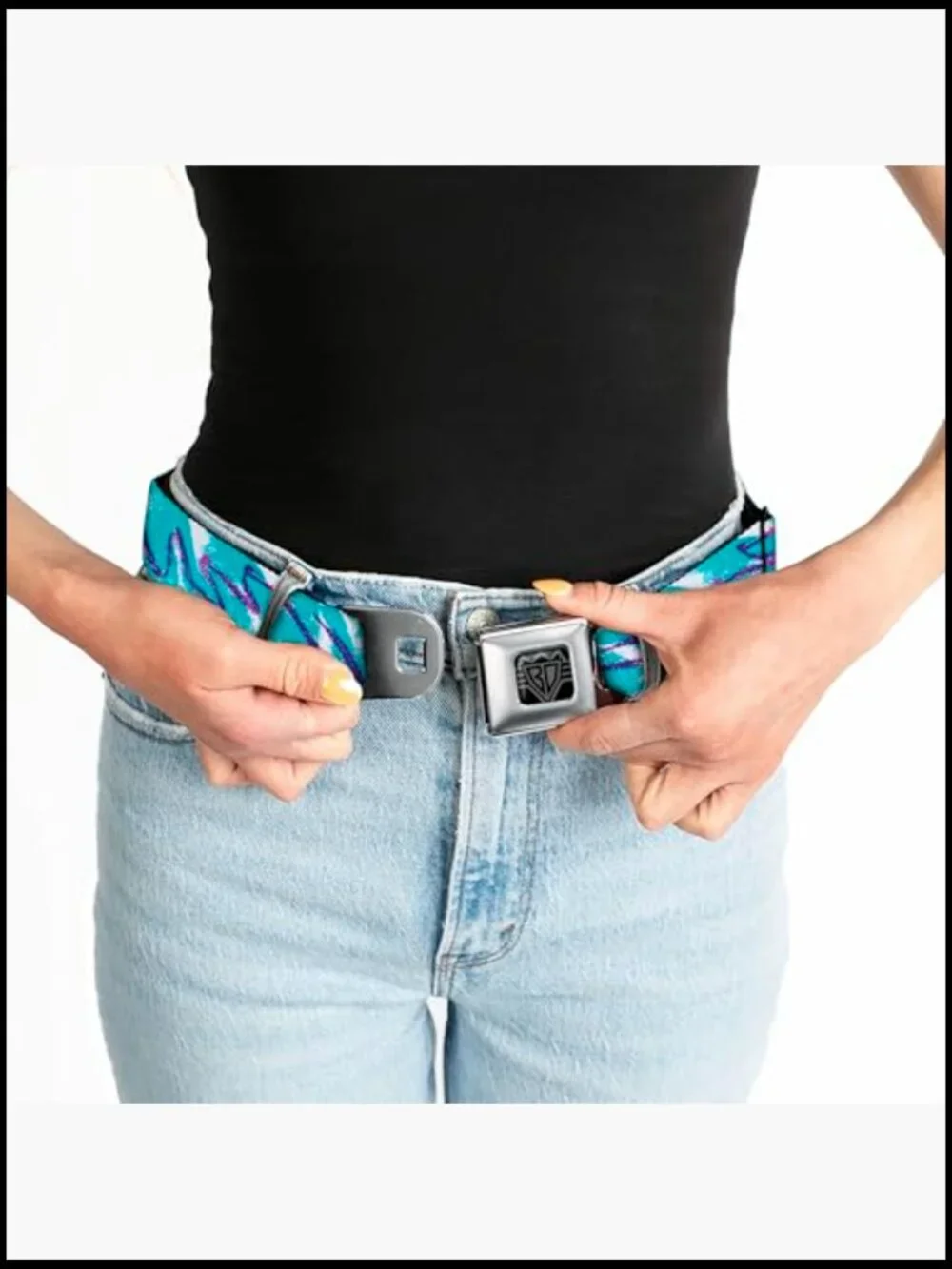 Kids Adjustable Seatbelt Belt Polyester Push Button Closure